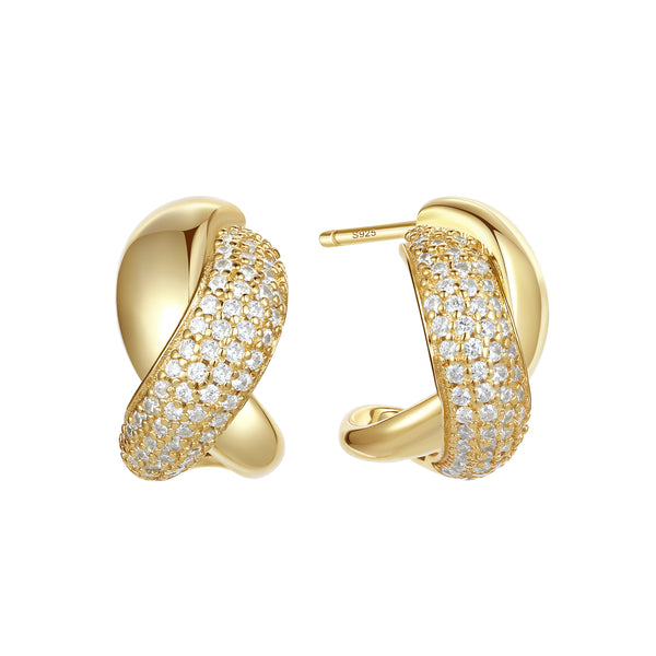 VFE1041 Dôme Brioche Stud Earrings
