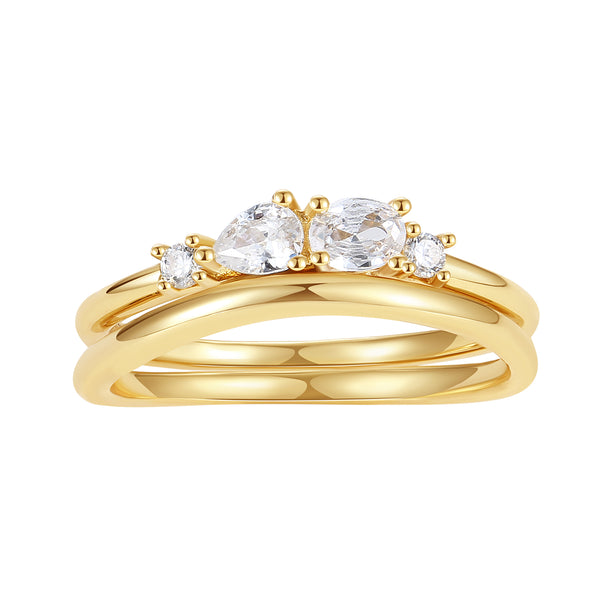 VFJ1016 Fashion Cubic Zirconia Ring Set
