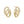 VFE1040 Interlocking Double Hoop Stud Earrings