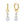VFE1084 Round and Teardrop Zircon Pendant Earrings