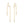 VFE0768 Shell Pearl Crescent Double Chain Stud Earrings