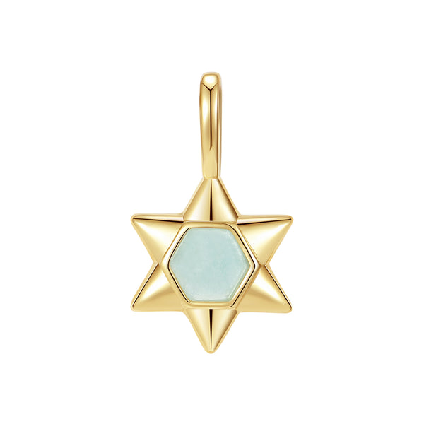 VFD0832 Hexagonal Star of David Charm