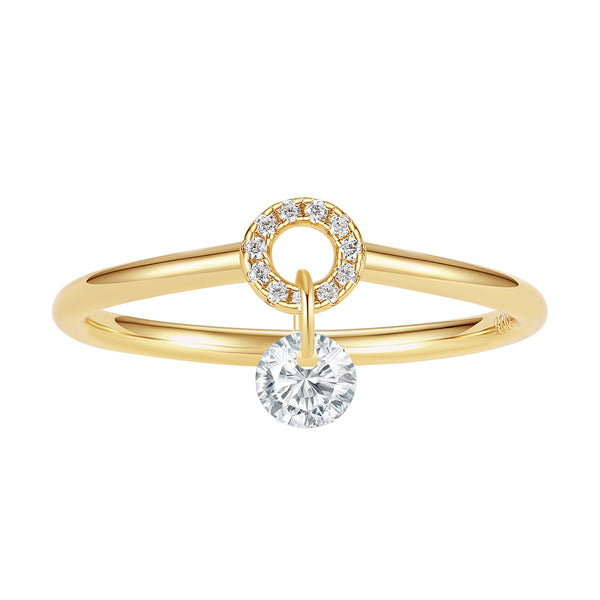 VFJ1099 Round CZ Loop Ring