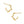 BVFE0762 Flower Half Hoop Earrings