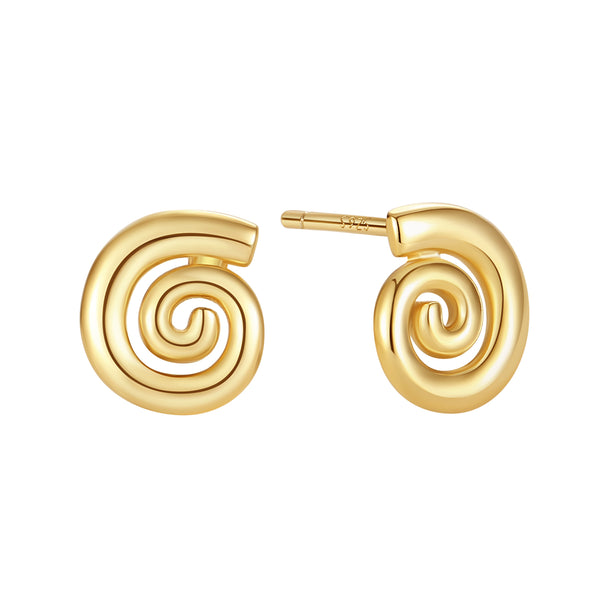VFE0988 Spiral Stud Earrings