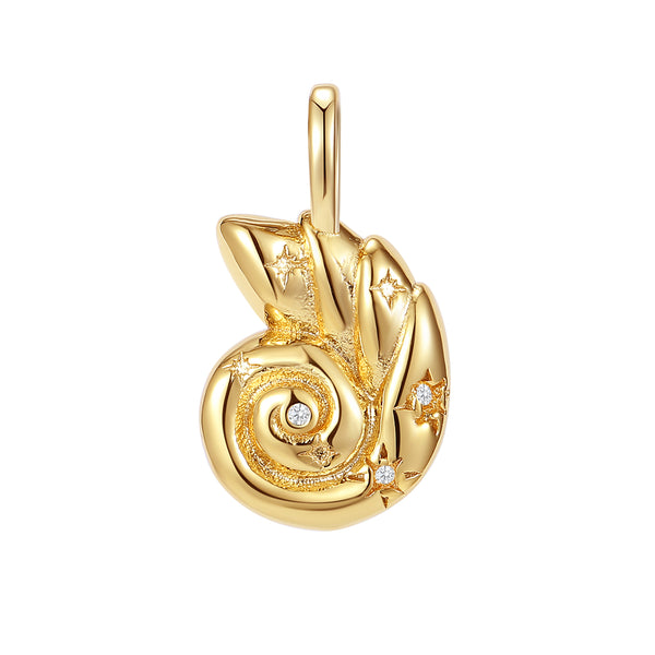 VFD0810 CZ Conch Pendant Charm
