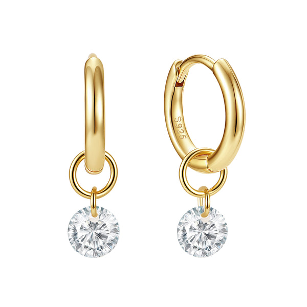 VFE1085 Round CZ Pendant Earrings