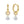 VFE1087 Round CZ Pave Hoop Earrings