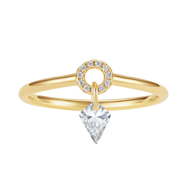 VFJ1100 Kite-Shaped CZ Loop Ring