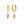 VFE0184 Diamond-Shaped Opal Pendant Earrings