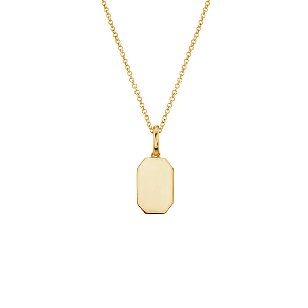 FX1402 Square Tag Pendant Necklace