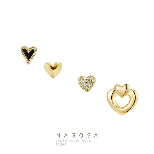 Tiny Heart Mini Stud Earrings