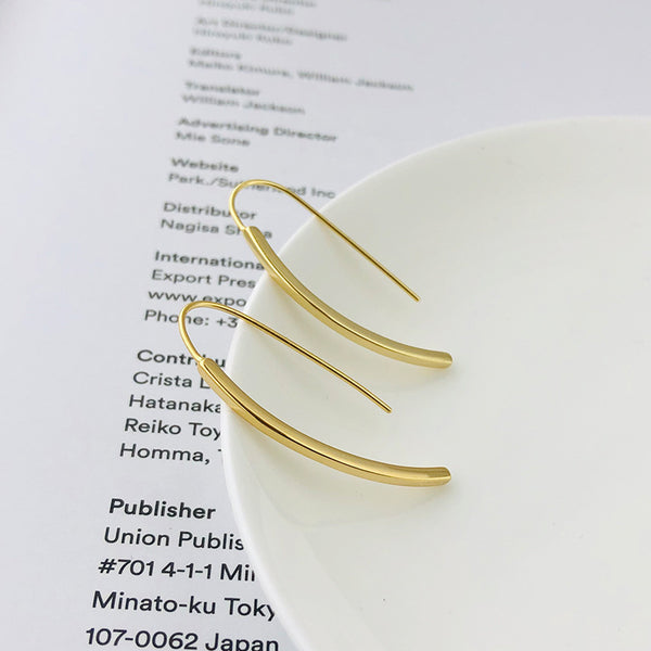FE2700 925 Sterling Silver Simple Hoop Earrings