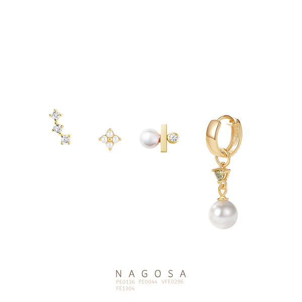 Dainty Earrings With Pearls