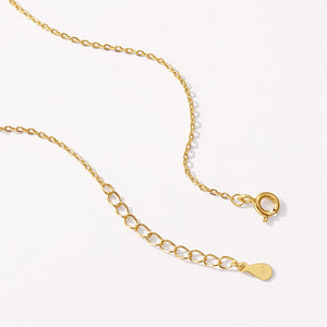 VFX0572 Shell Pearl Sideways Necklace