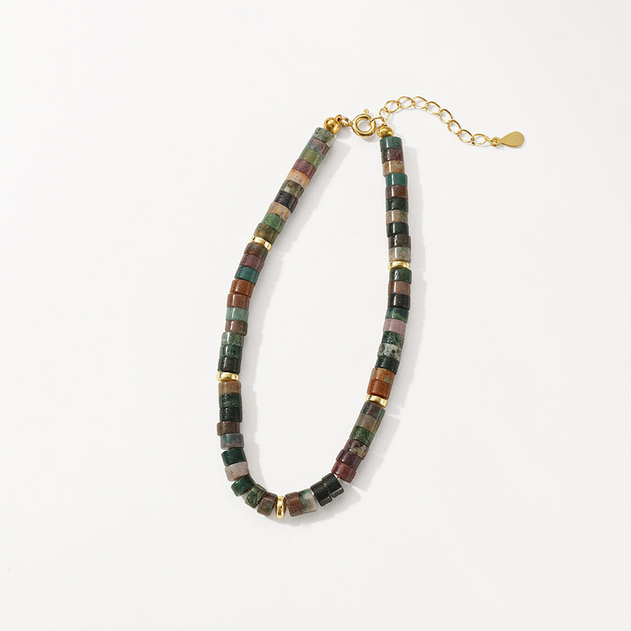 PB0154 Indian Agate Charm Beads Bracelets