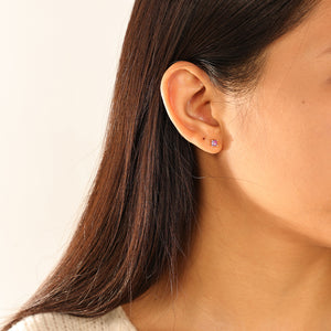 VFE0278 Minimalist Opal Stud Earrings