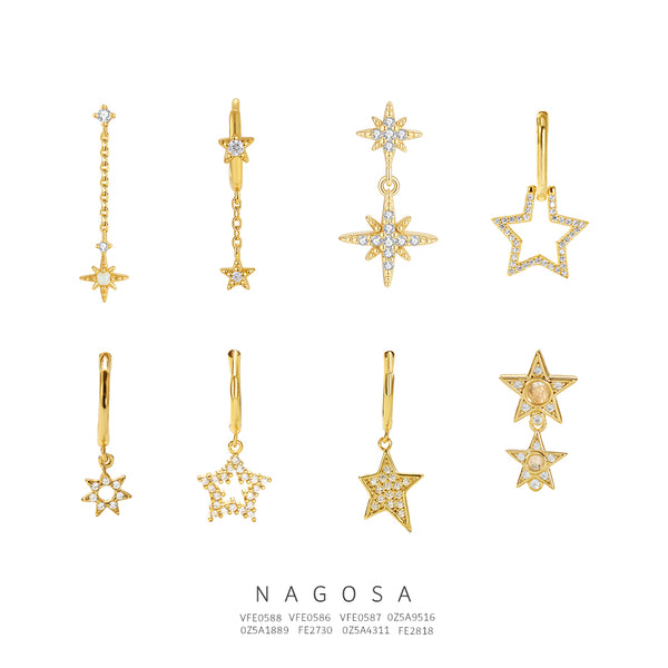 Dainty Stars Drop Earrings