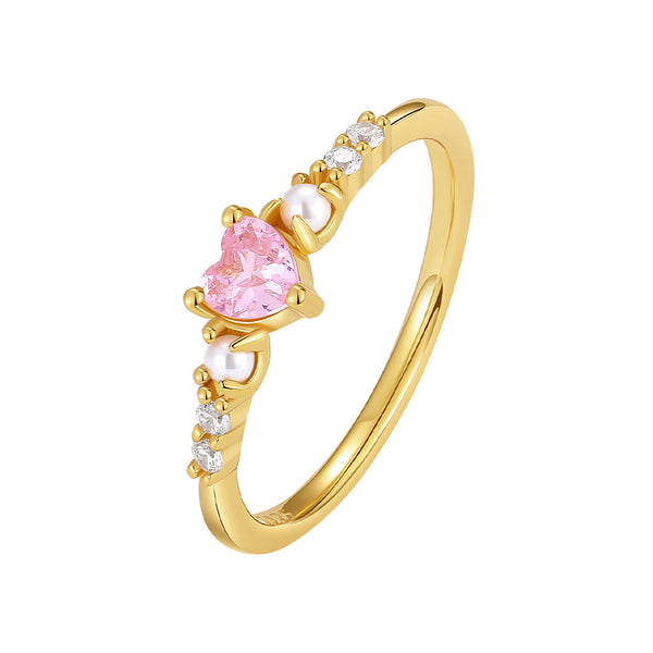 VFJ0559 Pink Heart Ring