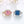 FJ1038 925 Sterling Silver Ice Cut Pink & Blue Zirconia Adjustable Ring