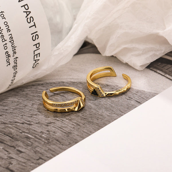 FJ0895 925 Sterling Silver Two-in-one Ring