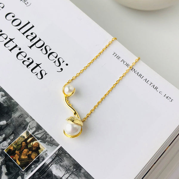 FS0323 925 Sterling Silver Elegant Pearl Bracelet