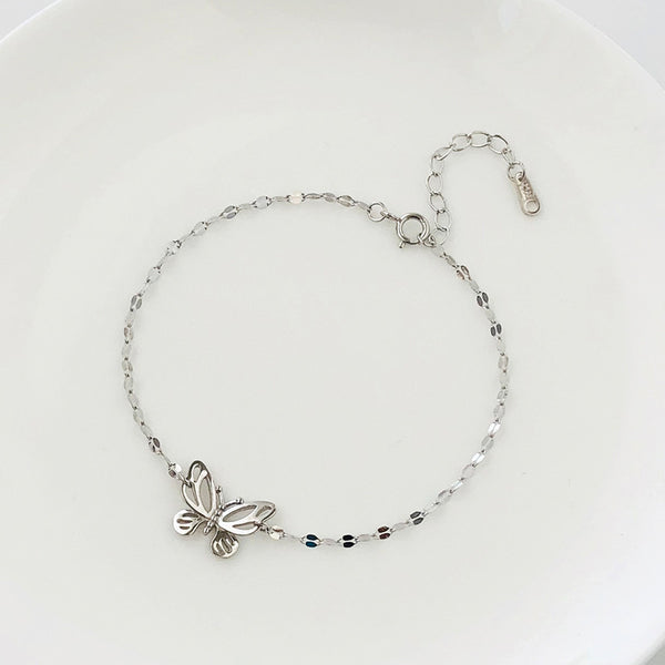 FS0336 925 Sterling Silver Butterfly Bracelet