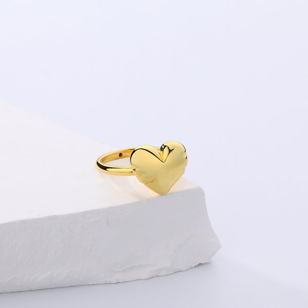 FJ0878 925 Sterling Silver Heart Ring