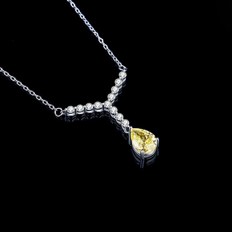 FX1216 925 Sterling Silver Y Shape Pendant Necklace