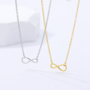 FX1067 925 Sterling Silver Infinity Necklace