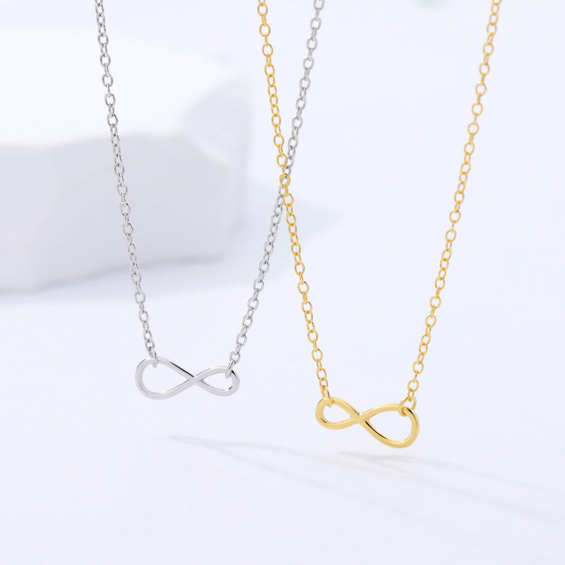 FX1067 925 Sterling Silver Infinity Necklace