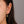 FE2677 925 Sterling Silver Irregular Small Golden Bean Stud Earrings