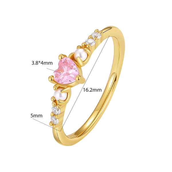 VFJ0559 Pink Heart Ring