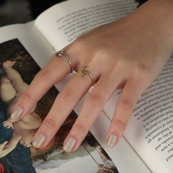 FJ0987 925 Sterling Silver Versatile Simple Ring