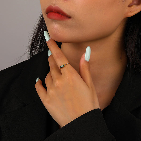 FJ0837 925 Sterling Silver Cubic Zirconia Ring