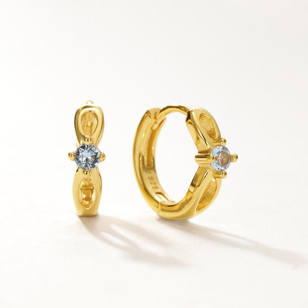 VFE0287 Birthstone Hoop Earrings