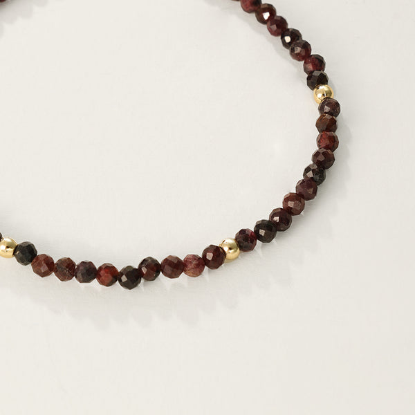 PN0087 925 Sterling Silver Red Crystal Necklace