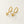 FE2359 925 Sterling Silver Cubic Zirconia Bee Dangle Hoop Earrings