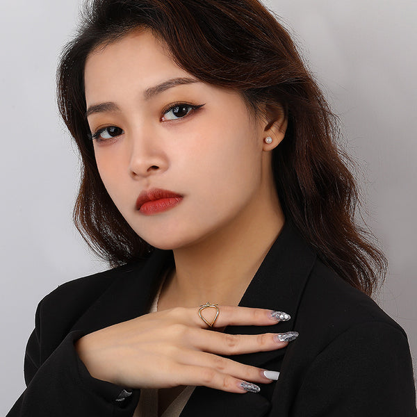 FJ0882 925 Sterling Silver Detachable Pearl Ring