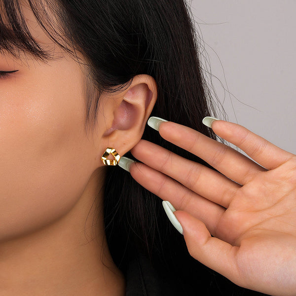 FE2625  Retro Triangle Stud Earring