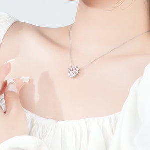 FX1211 925 Sterling Silver Luxury Crystal Necklace