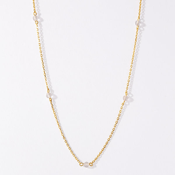 VFX0288 Birthstone Beaded Chain Necklace