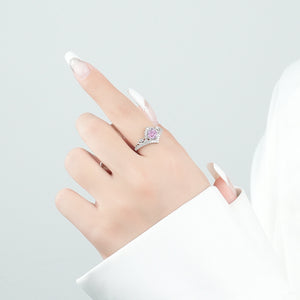 FJ1016 925 Sterling Silver Luxury Cubic Zirconia Women Ring