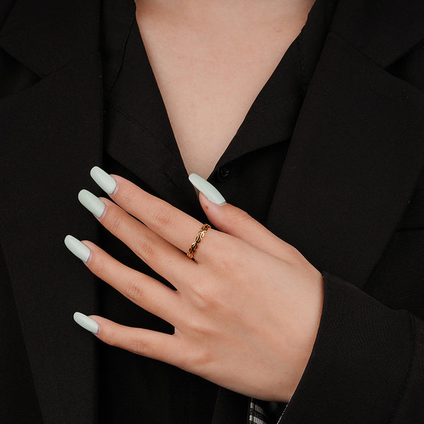 FJ0847 925 Sterling Silver Dollor Ring