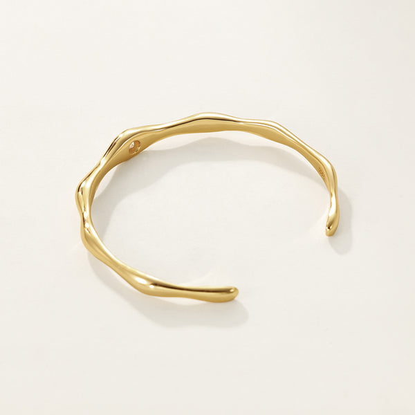 VFS0007 VFS0027 Curved CZ Open Bangle Bracelet