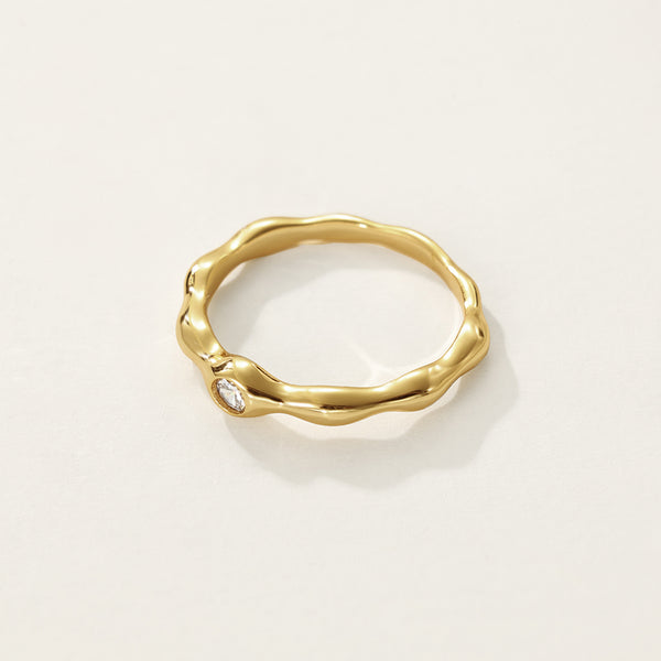 VFJ0006 Bezel Setting CZ Women Rings