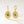 VFE0013 Vintage Malachite Dangle Hoop Earrings