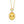 FX1231 925 Sterling Silver Yellow Crystal Pendant Necklace