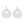 RHE1347 925 Sterling Silver Geometric Round Cutout Mesh Stud Earrings