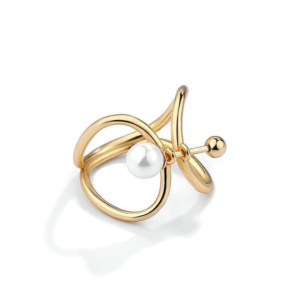 FJ0882 925 Sterling Silver Detachable Pearl Ring